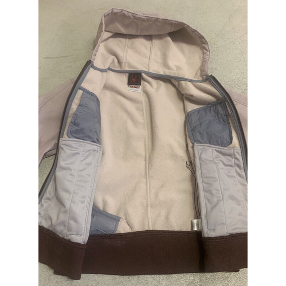 Spyder Jacket Womens 8 Red Houndstooth Fleece Lined Lightweight Nylon Coat - Picture 10 of 16